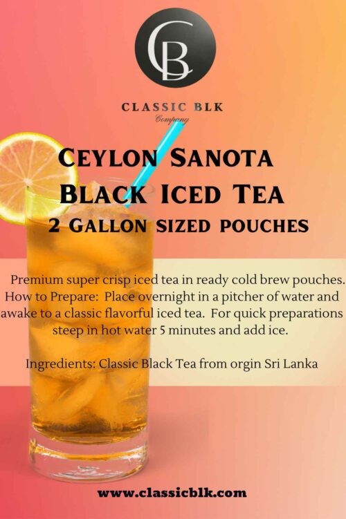 ceylon sanota black iced tea