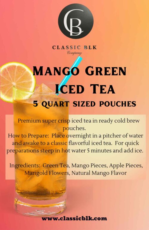 mango green iced tea